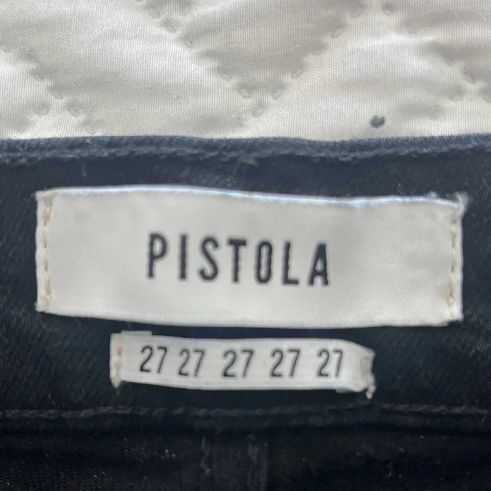 pistola Black Denim Jean Shorts